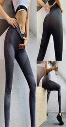 Running Jogger shaping Pants Women yoga Leggings Sport Fitness Patchwork High Elastic Gym Sporting Tights Outfits4431326