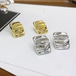 Modern Jewelry Simplyl Design Metal Geometric Stud Earrings For Women Girl Gift Fine Ear Accessories