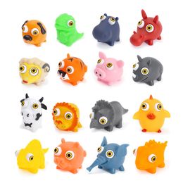 Cartoon Animal Squeeze Antistress Toy Boom Out Eyes Doll Stress Relief Panda Fidget Toys Figure Decompression Big Creative Funny Eyeball Burst Toys for Kids DHL