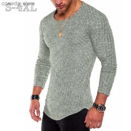 Men's Sweaters Plus Size S-4XL Slim Fit Sweater Men 2021 Spring Autumn Thin O-Neck Knitted Pullover Men Casual Solid Mens Sweaters Pull Homme Q240105