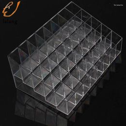 Jewelry Pouches 40 Trapezoid Clear Makeup Display Lipstick Stand Case Cosmetic Organizer Holder High Quality