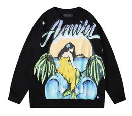 A1068 designer hoodie men pullover sweatshirt mens jumper round neck plus size Mermaid luxury hoodies
