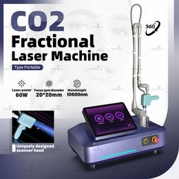 New Fractional CO2 Laser Skin Resurfacing Acne Treatment Machine 60w Power 2 Years Warranty CO2 Laser Pigment Removal Vaginal Tightening Device