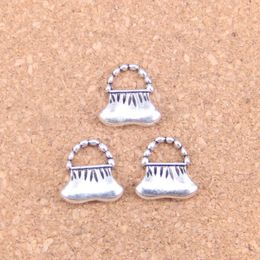 Charms 72pcs Handbag 14x14mm Antique Pendants Vintage Tibetan Silver Jewellery DIY For Bracelet Necklace