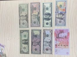 Copy Money Actual 1:2 Size Fake Banknotes Simulation Children's Toy Prop Bmstc