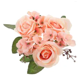 Decorative Flowers Wreath For Spring Simulated Flower Holder Artificial Garland Centrepieces Tables