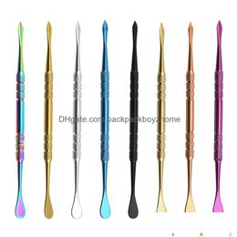 Accessories Stainless Steel Pipe Spoon Cleaning Candle Carving Tools Household Smoking Accessories Drop Delivery Home Garden Household Dhxbx