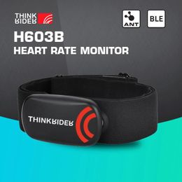 Belts ThinkRider Heart Rate Monitor Chest Strap ANT+ Fitness Sensor Compatible Belt Wahoo Polar Garmin Connected Cycl
