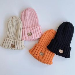 Berets Cartoon Animal Sboy Caps Warm Hats For Baby Russia Bear Crochet Bonnet Boy Girl Autumn Winter Hat Accessories