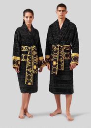 Mens Luxury classic cotton bathrobe men and women brand sleepwear kimono warm bath robes home wear unisex bathrobes one 463455