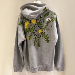 Men's Hoodies Designer Hoodie Autumn And Winter Embroidery Dandelion Flower Pattern Men Women Casual Loose Hooded Sweatshirt