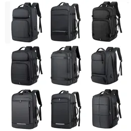 Backpack Large Capacity Multifunctional Extensible Rechargeable Hand-held Men's Waterproof Business Travel Computer Men