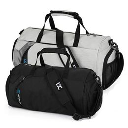 Sports Gym Bag Dry And Wet Separation Cylindrical Travel Duffel Bags Portable Weekender Carry On Shoulder Bags for Ourdoot Busi 240104