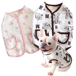 Dog Apparel Pet Vest Small Warm Sweater Autumn Winter Cute Cartoon Jacket Cat Shirt Puppy Desinger Clothes Chihuahua Poodle Pomeranian