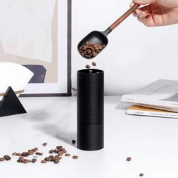 Manual CNC Coffee Grinder Burr Inside High Quality Handle Design Portable Hand With Double Bearing Adjustable 240104