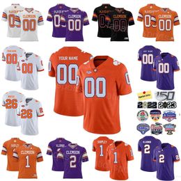 Team University Football 80 Beaux Collins Jersey College 2 Cade Klubnik 1 Will Shipley 26 Phil Mafah 6 Tyler Brown 9 RJ Mickens ProSphere Embroidery For Sport Fans