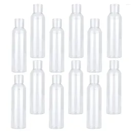 Storage Bottles Small Empty Travel Shampoo Bottles: 12pcs 120ml Essentials Oil Dispenser Cosmetics Organiser Sample Jar Shower Container For