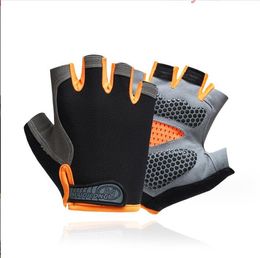 Sports Gloves Cycle Half Finger Outdoor Riding Fitness Non-Slip Fingerless Breathable Protective Bike Drop Delivery Otxso