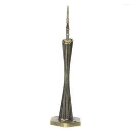 Decorative Figurines Famous Antique Monuments Canton Tower Model Exquisite Craftsmanship Unique High Quality TV Cabinet For Living Room