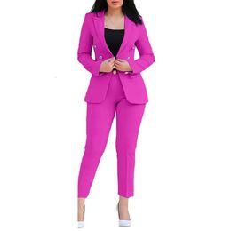 Women's Solid Color Fashionable New Trend Casual Fashion Professional Clothing Women's Suit Set