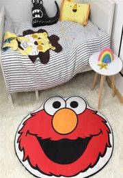 Ins cute cartoon sesame street blame Emma floor mat Children's room kitchen small door mat rug bedside mat Carpets Home Textiles1986402