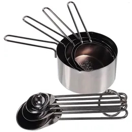 Measuring Tools 1 Set Cups And Spoons Stainless Steel Nesting