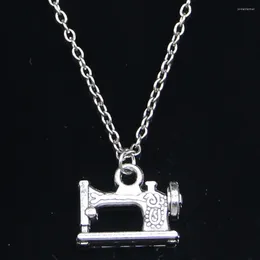 Chains 20pcs Fashion Necklace 20x15mm Vintage Treadle Sewing Machine Pendants Short Long Women Men Colar Gift Jewelry Choker