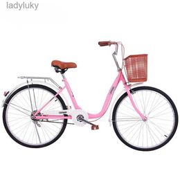 Bikes 22 inch 24 inch bicycle adult women's lightweight male commuting student city work bicycleL240105