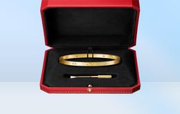 Love Bangle Bracelete with Screwdriver Designers Jewellery Gold Rose Platinum Bangles 4 Diamonds 61mm Bracelets Wedding Gift Titani5533934