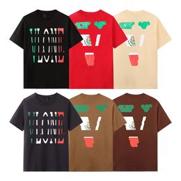 Mens Women Designers T Shirts Loose Tees Fashion Brands Tops Man's Casual Shirt Luxurys Clothing Street Polos Shorts Sleeve Clothes Summer V-31 XS-XL