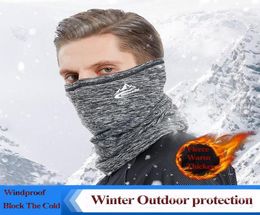 Scarves Winter Neck Gaiter Warmer Tube Scarf Fleece Outdoor Sports Thermal Breathable Face Cover Cycling Hiking Bandana Men Women8470328
