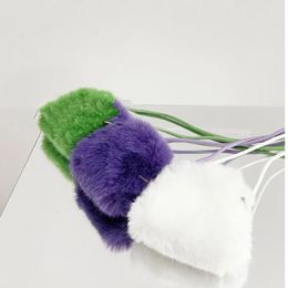 Winter Korean Ins Wool Crossbody Bags for Women Imitation Rabbit Hair Solid Color Mini Purses and Handbags Cute Handbag Purses 240104