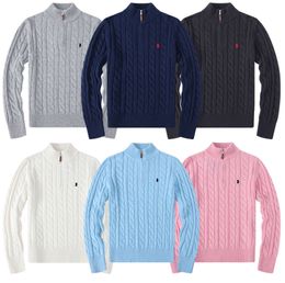 Mens sweater crew neck mile wile polo classic sweaters knit cotton Leisure warm sweatshirt jumper pullover364