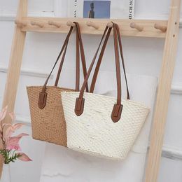 Evening Bags Simple Hollow Out Paper Rope Straw Woven Leisure Fashion One Shoulder Beach And Generous 's