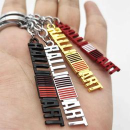 Car Stickers Car Keychain Keyring Key Chain Key Ring Holder Keyfob For Mitsubishi ralliart Lancer 9 10 Asx Outlander Pajero L200 Car Styling