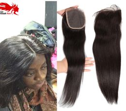 Hannah product Brazilian Lace Closure Straight 3 Part Brazilian Straight Virgin Human Hair Closure Piece Brazillian Clousure Hair2491772