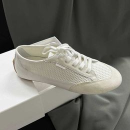 The * row Dexun Shoes New Flat Bottom Casual Sports Shoes Comfortable and Versatile Women's Shoes Breathable Little White Shoes