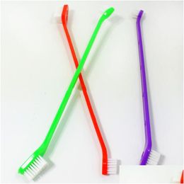 Dog Grooming Toothbrush Cat Pet Dental Washing Tooth Brush Puppy Cleaning Tools Drop Delivery Home Garden Supplies Dhxlf