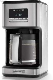 Coffee Makers Coffee Maker Programmable Coffee Machine with Glass Carafe 14 Cups Stainless Steel | USA | NEWL240105