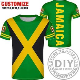 National JAMAICA Flag T-shirtsJAMAICA People's T-shirt Fashion Ethnic Style Casual Sports Harajuku Loose T shirt Top clothes X0602