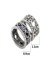 New high quality fashion brand vintage ring engraving couples ring come with dust bag and box3194416