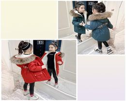 5 6 8 10 12 Years Old Young Girls Warm Coat Winter Parkas Outerwear Teenage Outdoor Outfit Children Kids Fur Hooded Jacket 21091619647676