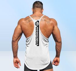 Cotton Gyms Tank Tops Men Sleeveless Tanktops For Boys Bodybuilding Clothing Undershirt Fitness Stringer Vest64330484707114