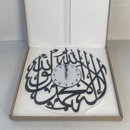 Wall Clocks Acrylic Clock Muslim 30Cm Islamic Art Calligraphy Ramadan Decor For Bedroom Living Room