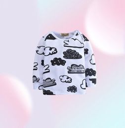 Baby Boy Clothes Set Autumn Style Newborn Infant Cartoon Cloud Top Pants Hat New Born Baby Boys Girls Outfits Kids Clothes Suit C02237215