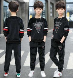 Boys Clothing Sets Autumn and Winter Fashion Sports Suit Children039s Foreign Style Golden Velvet Kids Track Suits 4 6 8 12 Age4872497