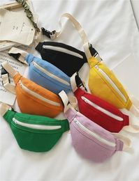 Childrens Mini Waist Bag Canvas Kids Red Fanny Pack Boys Girls Phone Wallet Chest Baby Packs 2205193905751