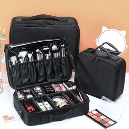 Oxford Cloth Makeup Bag Large Capacity With Compartments For Women Travel Cosmetic Case 240106