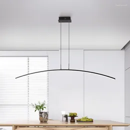 Pendant Lamps Remote Control Modern LED Lights For Study Kitchen Dining Living Room Cord Hanging Lustre Indoor Input AC90-260V