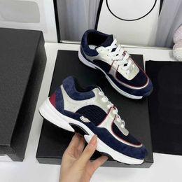 Designers sneaker Casual Running Shoes 2024 New Thick Sole man woman Fashion Colour Round Head Lace up low cut Heightening Versatile Anti slip Trendy